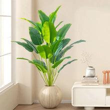 Load image into Gallery viewer, Artificial Tropical Palm Tree with Real Touch Banana Leaves