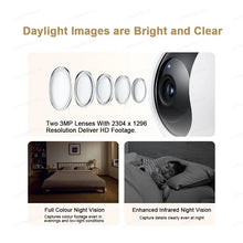 将图片加载到图库查看器,XIAOMI Smart Camera C300 Dual Camera Version,360° 3MP WiFi 6,Home Security Baby Monitor,Pet Camera,Chinese Version With Adapter