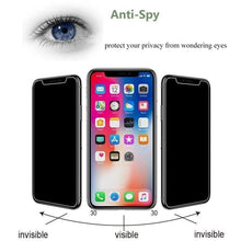 Load image into Gallery viewer, 3PCS Anti-spy Protective Tempered Glass for IPhone 11 12 13 14 Pro Max 12 Mini X XS XR 6 6S 7 8 Plus Privacy Screen Protectors Anti-Spy HD Tempered Glass Shatterproof Shockproof Screen Protector