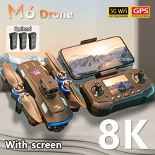 Load image into Gallery viewer, For Xiaomi M6 Drone Professional 8K Camera Drone 5G WIFI FPV UAV With screen remote control RC Dron avoidance Aerial Quadcopter
