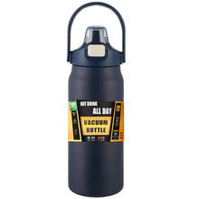 Load image into Gallery viewer, Stainless Steel Insulated Water Bottle with Straw (40oz) | Keeps Drinks Cold for 24 Hrs & Hot for 8 Hrs | Leakproof Vacuum Flask for Sports & Travel