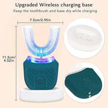 将图片加载到图库查看器,Electric U-Shaped Toothbrush for Adults - Soft-Bristles Teeth Whitening Kit, Oral Care with Auto-Timing & 360° Gum Protection