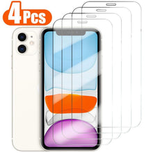 将图片加载到图库查看器,4Pcs Full Cover Protection Glass On the For iPhone 13 12 11 14 Pro Screen Protector For iPhone 6s 7 8 Plus 5s 14 XR XS MAX Glass Case-Friendly Transparent Tempered Glass Screen Protector