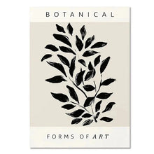 Load image into Gallery viewer, Geometric Leaf Rainbow Boho Canvas Wall Art | Nordic Abstract Poster