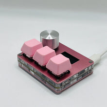 Load image into Gallery viewer, O3C SayoDevice OSU O3C Rapid Trigger Hall Switches Magnetic Pink Switches Keyboard With Knob Screen Copy Paste Shotcut