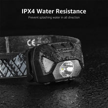 Load image into Gallery viewer, 6 Modes Usb Rechargeable Headlamp IPX4 Waterproof Headlight Flashlights LED Head Lamp With Red Green Light For Outdoor Fishing