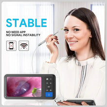 Load image into Gallery viewer, Digital Otoscope with 4.5 Inches Screen 3.9mm Ear Camera with 6 LED Lights 32GB Card Ear Wax Removal Tool Specula and 2500 mAh