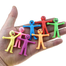 将图片加载到图库查看器,10Pcs Novelty Stretchy Stretch Toy Cute Colorful Yellow Stress Relief Stretchy Fidget Gifts TPR Soft Plastic Creative Doll Toy