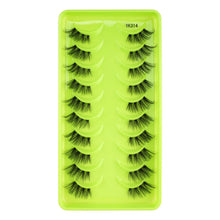 Load image into Gallery viewer, New Half Eyelashes 3D Cat Eye Lashes Clear Stem False Lashes