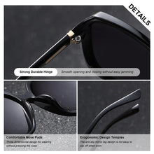 将图片加载到图库查看器,BARCUR Women’s Gradient Butterfly Frame Polarized Fashionable Sunglasses – Trendy Elegant Large PC Elliptical Design with UV400 Protection for Summer Travel Beach Shopping & Summer Style – White Gift Box Included