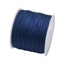 Load image into Gallery viewer, 50 Yards 0.8mm Braided Nylon Cord – Durable Satin String for Jewelry Making, Beading, Macrame, Chinese Knot & DIY Crafts