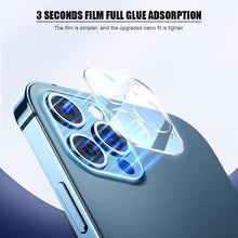 Load image into Gallery viewer, 5Pcs Lens Protective Glass for iPhone 14 13 12 11 Pro Max Mini Camera Lens Protector for Iphone X XS XR Xs Max SE 2022 2020 Ultra Thin Tempered Glass Camera Lens Protector