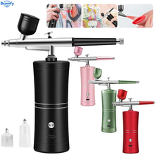 Load image into Gallery viewer, Portable Cordless Airbrush with Compressor - For Nail Art, Cake Painting, and Crafts