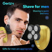 将图片加载到图库查看器,Men's 5-in-1 electric shaver with 5 rotating blades, USB charging, multifunctional personal beauty set
