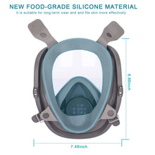 将图片加载到图库查看器,6800 Full Face Safety Work Gas Masks Survival Nuclear and Chemical with 40mm Activated Carbon Filter & Anti-Fog Design