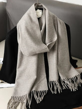 Load image into Gallery viewer, 62-Color Winter Cashmere Scarf – Warm Tassel Pashmina Wrap for Women