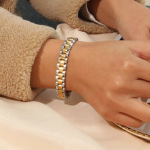 Load image into Gallery viewer, Luxury 18K Gold Plated Waterproof Wrist Bracelets for Women Stainless Steel Popular Watch Band Bracelets Jewelry Accessories