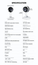 Load image into Gallery viewer, 3MP Wireless Smart AI Home Security Camera β Two-Way Audio, Motion Detection, Night Vision