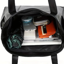 将图片加载到图库查看器,Vintage Large Capacity Tote Bag, Retro Vegan Shoulder Bag, Women's Casual Handbag For Commute