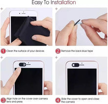 Load image into Gallery viewer, Webcam Cover Shutter Magnet Slider Plastic Camera Cover for iPad Tablet Web Laptop Pc Camera Mobile Phone Lenses Privacy Sticker