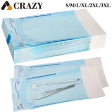 Load image into Gallery viewer, 20/15pcs Self-sealing Sterilization Pouches Bags Disposable Medical-grade Storage Bags Dental Makeup Piercing Tattoo Accessories