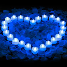 Load image into Gallery viewer, 24PCS LED Candle Tea Lights Battery Operated Red Shells Romantic Decoration Flameless Wedding Party Use