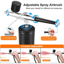 Load image into Gallery viewer, Portable Airbrush Nail Kit with Compressor - For Nails, Cake, and Crafts