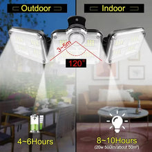 Load image into Gallery viewer, 122/333 LED Solar Motion Sensor Lights – IP65 Waterproof Outdoor Wall Lamp with 3 Modes for Garage, Yard & Corridor