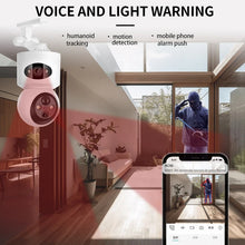 Load image into Gallery viewer, Dual Lens PTZ IP Camera 4000 mA Battery Wireless Auto Track Cctv Security Surveillance Video Full Color Night Vision HD Home Cam