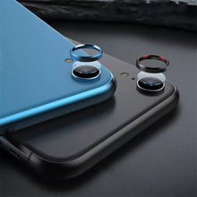 Load image into Gallery viewer, Camera Protection Ring with Metal Camera Protection Film For iPhone XR Metal Camera Protector Ring Circle Compatible with iPhone XR Aluminum Alloy Back Lens Protective Glass Cover