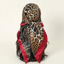 Load image into Gallery viewer, Satin Square Scarf – Elegant 2025 Print Hijab, Shawl & Hair Wrap