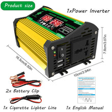 将图片加载到图库查看器,4000W Vehicle Smart Inverter Dual LCD Display 12V To 220V/110V Intelligent Power Inverter Digital Power Inverter for RV Caravan