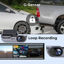 Load image into Gallery viewer, 4K Car Dash Camera with GPS Wi-Fi Car DVR UHD Recording Video Recorder 24H Parking Monitor Driving Vehicle Cam 170° Wide Angle