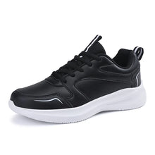Load image into Gallery viewer, Women Running Shoes PU Leather Lace-up Men Warm Light Walking Sneaker Fitness Sport Flats Comfortable Black Size 35-44 Loafers