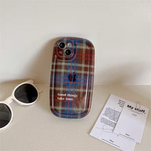 Load image into Gallery viewer, Cute Scottish Plaid Lattice Soft Case For Iphone 14 13 12 11 Pro Max X Xr Xs Max Lovely Dog Shockproof Protective Cover Checkered Plaid Soft Silicone Case