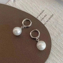 Load image into Gallery viewer, Vintage Circle Drop Earrings β Baroque Pearl Gold Earclips for Women