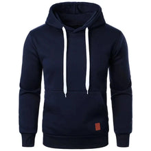 Load image into Gallery viewer, Men’s Casual Lightweight Hoodie – Solid Color Drawstring Pullover Sweatshirt for Streetwear & Outdoor Style