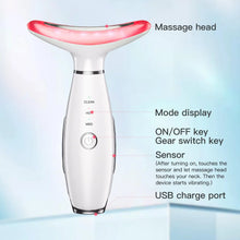 将图片加载到图库查看器,3 in 1 EMS Neck Face Beauty Device with Thermal Neck Lifting Vibration LED Facial Massager Double Chin Remover Skin Care Tool