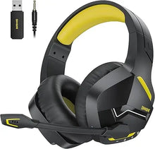 Load image into Gallery viewer, BINNUNE BW01 Wireless Gaming Headset with Mic for PC PS4 PS5 2.4G Bluetooth USB Gamer Headphones with Mic for Laptop Computer