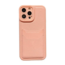 Load image into Gallery viewer, Luxury Leather Square Silicone Wallet Card Holder Phone Case For iPhone 13 12 11 14 Pro Max XS XR X Shockproof Cover Luxury Shockproof Phone Case