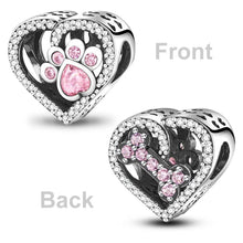 Load image into Gallery viewer, 925 Sterling Silver Pink Butterfly & Luminous Firefly Charm – Dangle Bead for Bracelet or Necklace | Elegant DIY Jewelry Gift for Women