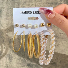 Load image into Gallery viewer, Gold Butterfly & Heart Dangle Earrings Set – Acrylic Drop Jewelry for Women