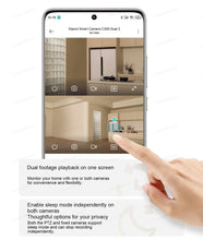 将图片加载到图库查看器,XIAOMI Smart Camera C300 Dual Camera Version,360° 3MP WiFi 6,Home Security Baby Monitor,Pet Camera,Chinese Version With Adapter