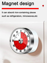 Load image into Gallery viewer, 60-Minute Visual Timer For Kids Study Fridge Magnets Kitchen Timer Mechanical Stopwatch Alarm Clock Kitchen Cooking Accessories