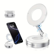 Load image into Gallery viewer, 360° Foldable Vacuum Magnetic Phone Holder, Magnetic Car Phone Mount, Hands-Free Suction Cup Phone Holder for Smooth Surface