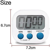 Load image into Gallery viewer, 1PC LCD Digital Kitchen Timer Magnetic Cooking Large Count Down Up Clear Loud Alarm Stonego Home Kitchen Accessories