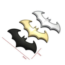 Load image into Gallery viewer, 1PC 3D Bat Shape Car Stickers Cool Metal Car Logo Emblem Sticker Decal Motorcycle Automobiles Car Styling Accessories