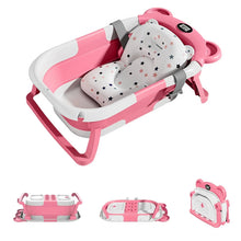 Load image into Gallery viewer, Portable Collapsible Baby Bathtub with Thermometer