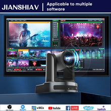 Load image into Gallery viewer, NDI/SDI 4K PTZ Camera 10X 20X zoom Video Conference Live Streaming HDMI USB IP POE 1080P for Church NetMeeting Broadcast Youtube