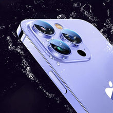 Load image into Gallery viewer, 9H Tempered Glass Camera Cover Screen Protector Metal Ring Decoration Accessories For iPhone 14 13 Pro Max Metal Camera Lens Ring Glass Camera Lens Protectors for iPhone 14 13mini 13pro 14plus 14pro Camera Film